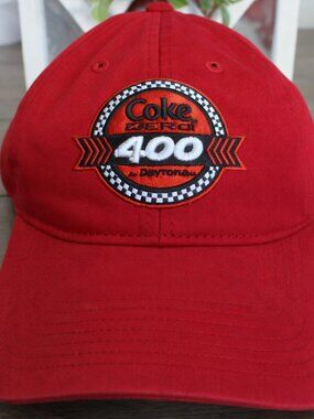 Coca Cola Coke 400 NASCAR Hat Red Racing Cap Adjustable Embroidered OSFA